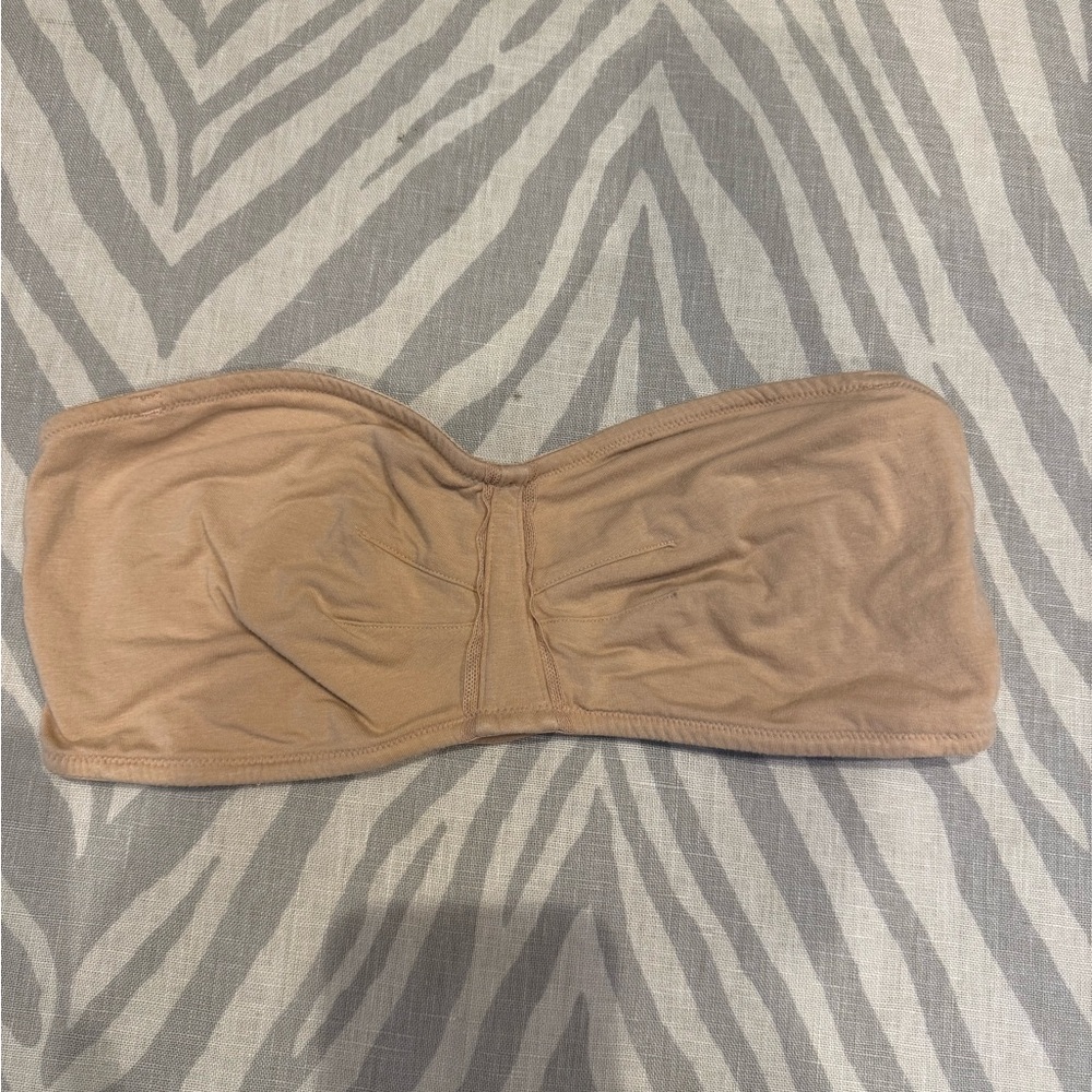 On Gossamer beige Bandeau strapless Bra